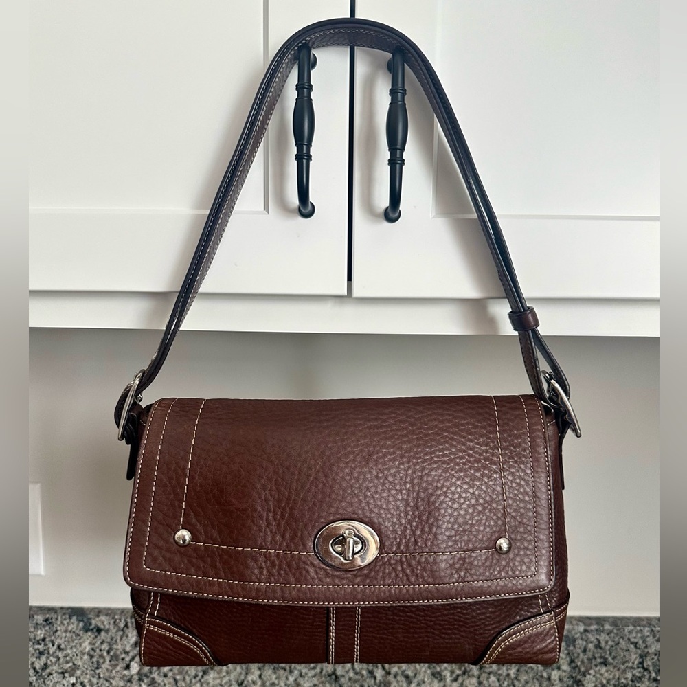 Vintage Coach Hamilton Turn lock Handbag F13957